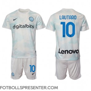 Inter Milan Lautaro Martinez #10 Bortatröja Barn 2022-23 Kortärmad (+ korta byxor)